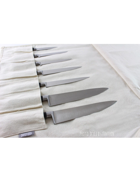 CHEF ROLL 7 estojo tradicional vazio para 7 facas e utensílios