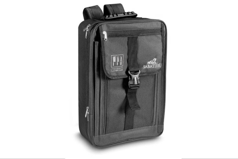 Mochila de hotel vacía para cuchillos y utensilios de cocina