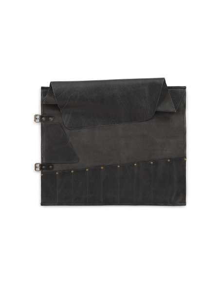 Witloft Buffalo Collection Estuche de artesanía de piel plena flor con 9 bolsillos