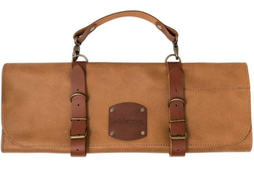 Arcos handcrafted 5-place leather pencil case