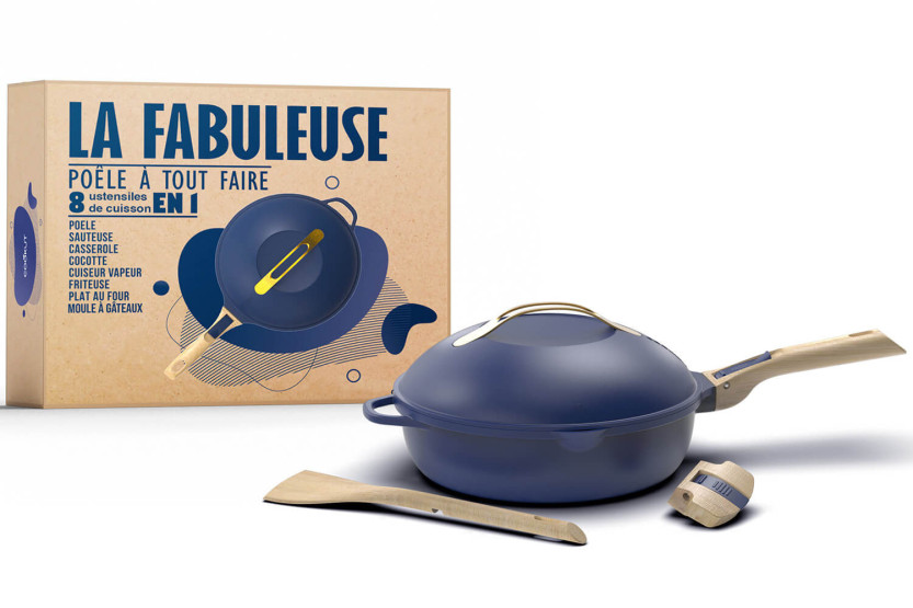 Cookut La Fabuleuse 8-in-1 tarttumaton paistinpannu sininen