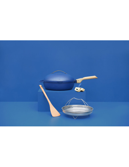 Cookut La Fabuleuse 8-in-1 Antihaftbeschichtete Pfanne blau