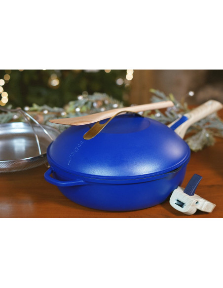 Cookut La Fabuleuse 8-i-1 non-stick stekepanne blå