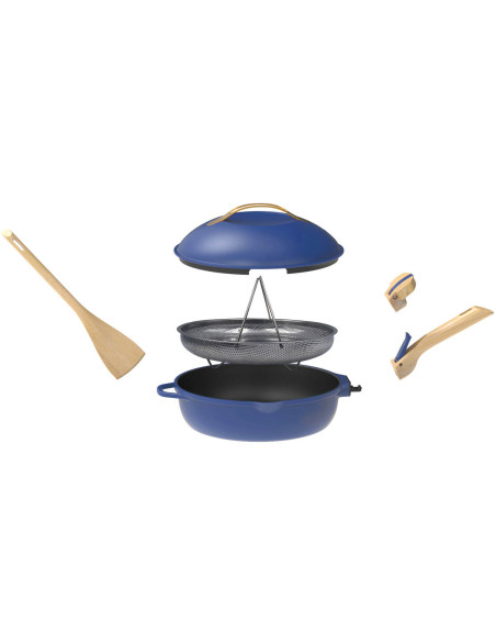 Cookut La Fabuleuse 8-in-1 Antihaftbeschichtete Pfanne blau