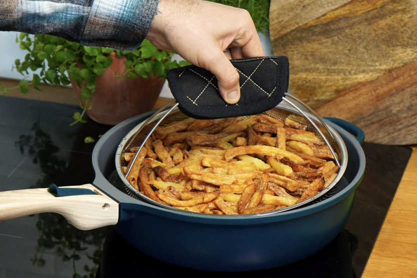 Cookut La Fabuleuse 8-i-1 non-stick stekepanne blå