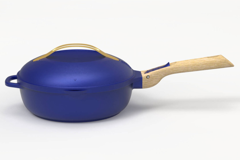 Sartén antiadherente Cookut La Fabuleuse 8 en 1 azul