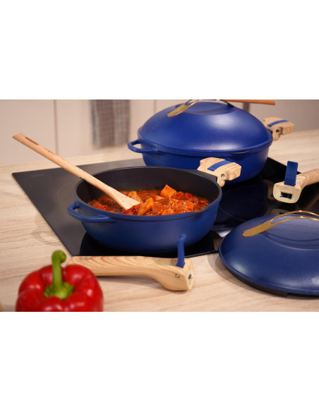 Cookut La Fabuleuse 8-in-1 Antihaftbeschichtete Pfanne blau