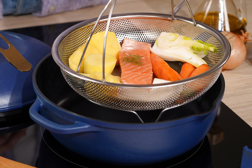 Cookut La Fabuleuse 8-in-1 tarttumaton paistinpannu sininen