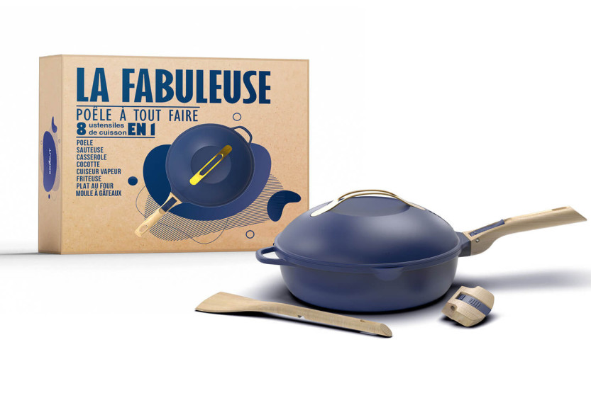 Cookut La Fabuleuse 8-i-1 non-stick stekpanna blå