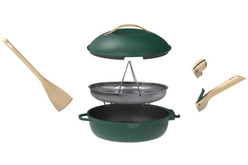 Cookut tarttumaton paistinpannu La Fabuleuse 8-in-1 halkaisija 28cm katos