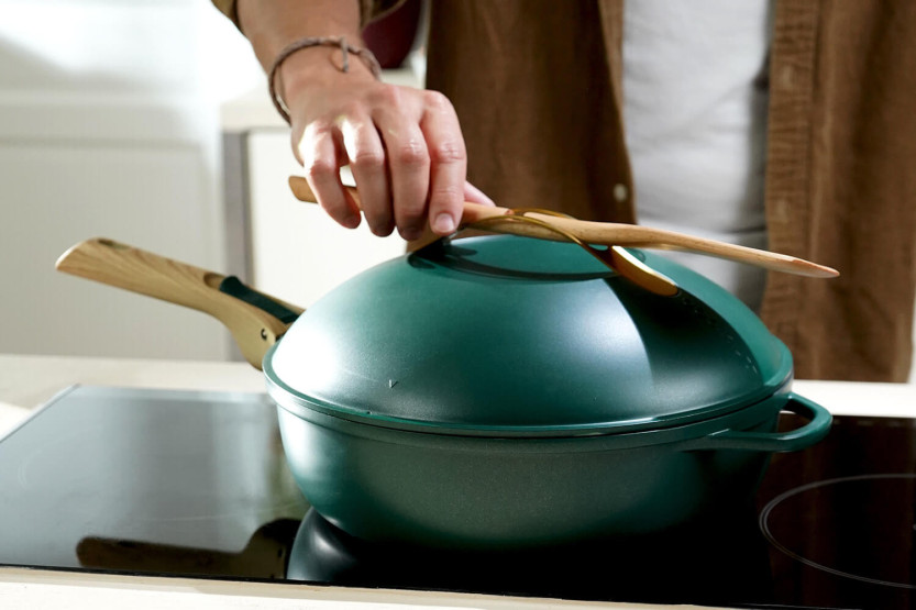 Cookut non-stick stekepanne La Fabuleuse 8-i-1 diameter 28 cm baldakin