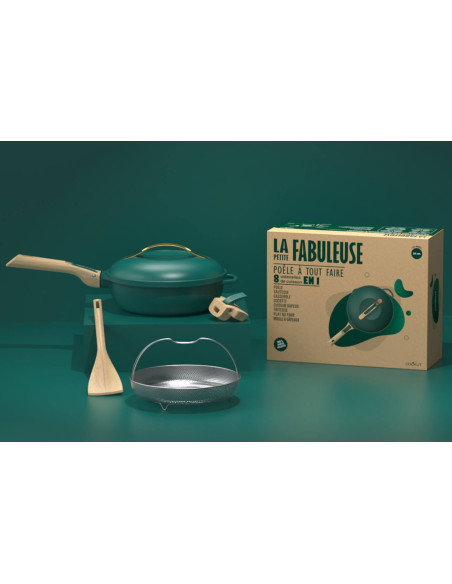 Cookut non-stick panne La Fabuleuse 8-i-1 canopée