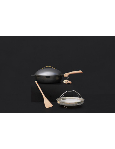 Cookut tarttumaton paistinpannu La Fabuleuse 8-in-1 halkaisija 28cm meteor