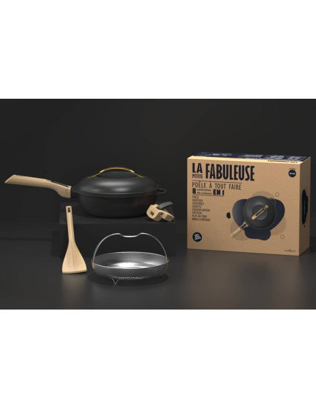 Cookut non-stick-panne La Fabuleuse 8-i-1 météore