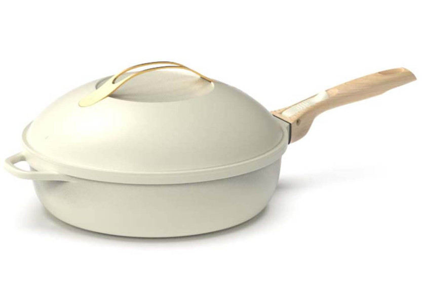 Panela antiaderente Cookut La Fabuleuse 8 em 1 diâmetro 28cm merengue