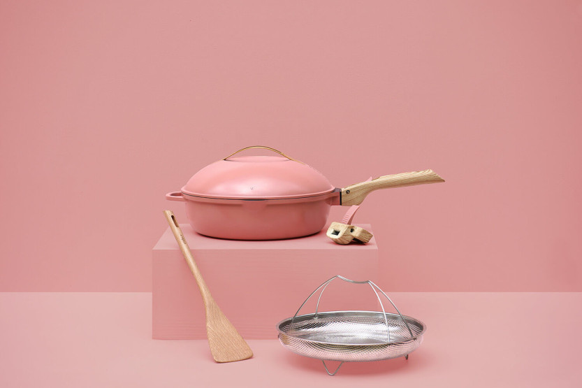 Cookut 8-i-1 non-stick stekepanne diameter 28 cm peony