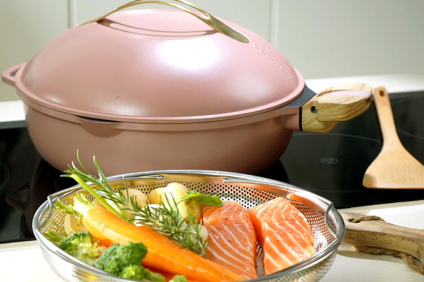 Cookut 8-in-1 tarttumaton paistinpannu halkaisija 28cm pioni