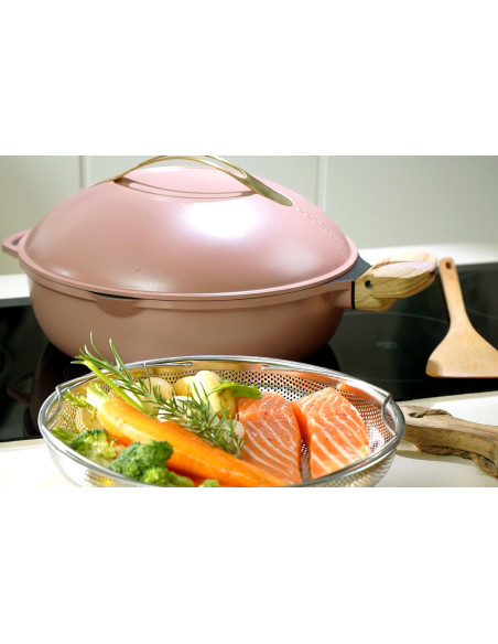 Cookut 8-in-1 tarttumaton paistinpannu halkaisija 28cm pioni