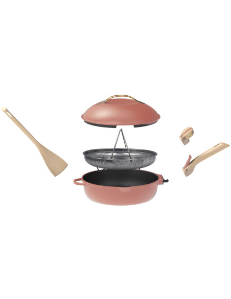 Cookut 8-in-1 tarttumaton paistinpannu halkaisija 28cm pioni