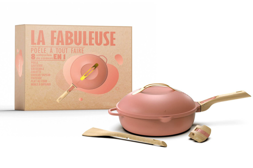 Cookut La Fabuleuse 8-i-1 Peony non-stick stekepanne