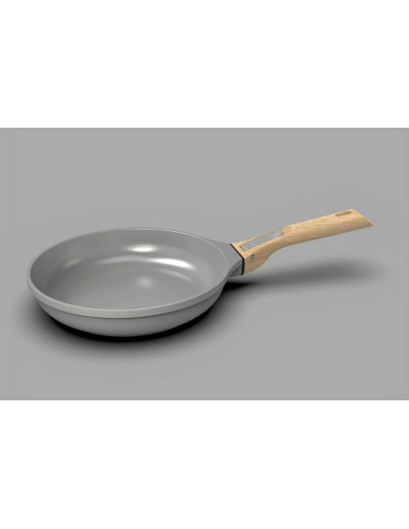 L'Incroyable Kit Cookut 2 padelle e 1 casseruola con manico estraibile - perla