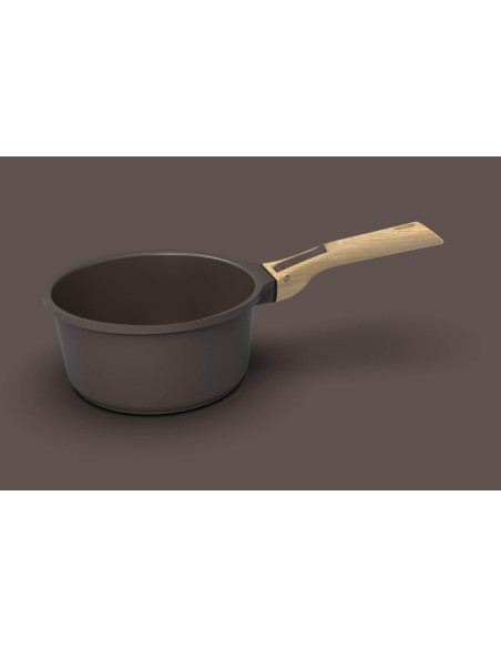 L'Incroyable Kit Cookut 2 frigideiras e 1 caçarola com pega amovível - castanho moca