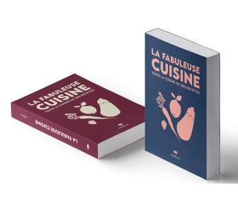 Cookut 200 oppskriftsbok La Fabuleuse Cuisine - tilfeldige farger