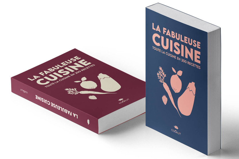 Cookut 200 libro de recetas La Fabuleuse Cuisine - colores al azar