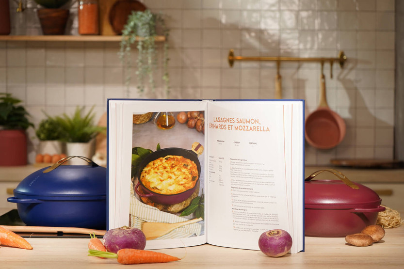 Cookut 200 libro de recetas La Fabuleuse Cuisine - colores al azar