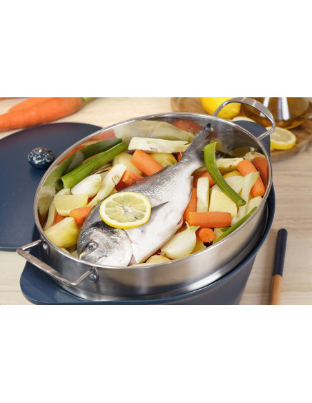 Cestello vapore Cookut / couscoussier per L'Incroyable Cocotte 33cm ovale