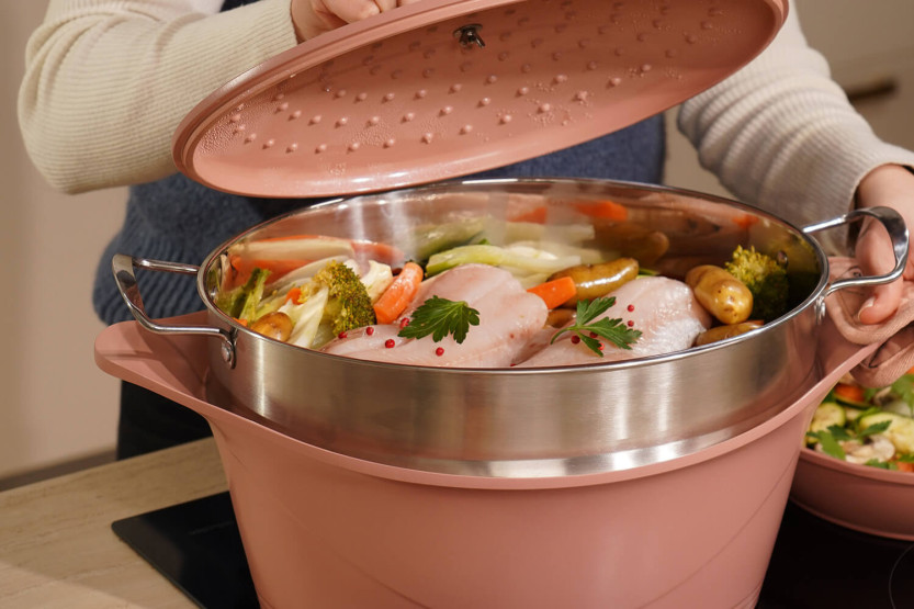 Cookut steam basket / couscoussier for L'Incroyable Cocotte 33cm oval
