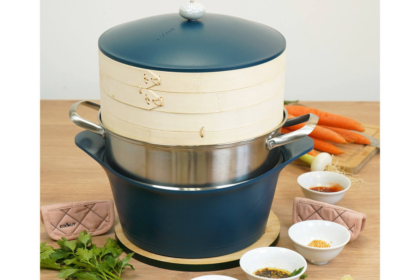 Cesta de cocción al vapor de bambú Cookut para l'Incroyable Cocotte