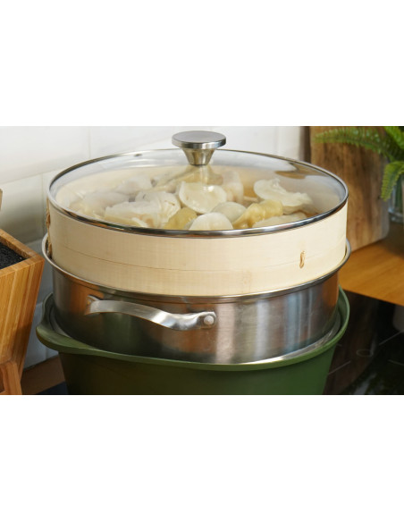 Cookut bamboe stoommandje voor l'Incroyable Cocotte