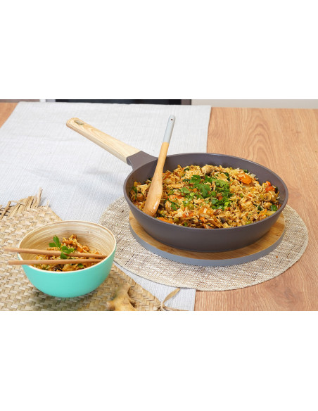 The Incredible Cookut mocha keramisk non-stick stekpanna
