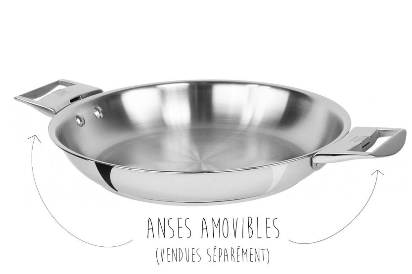 Cristel Casteline ruostumattomasta teräksestä valmistettu paistinpannu