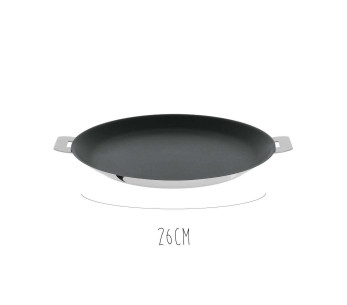 Cristel Mutine Avtagbar Exceliss crepepanna i rostfritt stål med non-stick