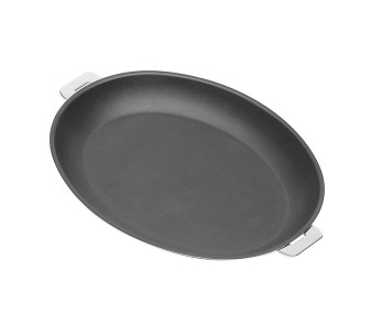Frigideira oval antiaderente em aço inoxidável Cristel Mutine Removível Exceliss 35cm