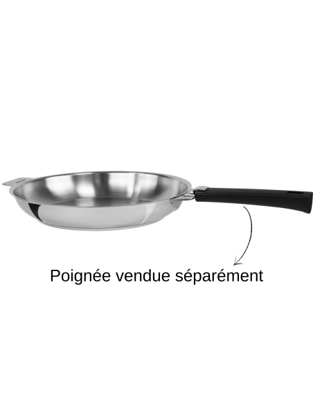 Cristel Mutine löstagbar 5-lagers stekpanna i rostfritt stål