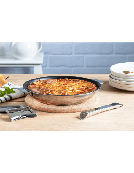 Cristel Casteline Exceliss aftagelig 5-lags non-stick stegepande i rustfrit stål