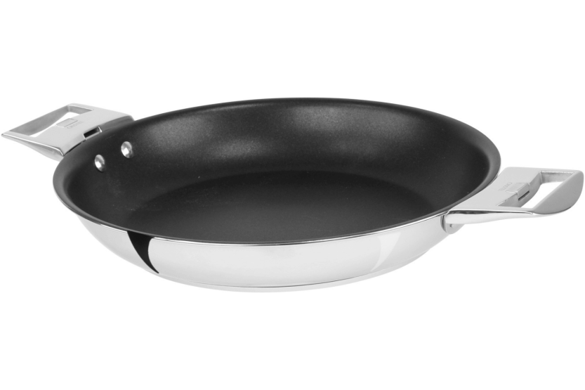 Cristel Casteline Exceliss avtagbar 5-lags non-stick stekepanne i rustfritt stål