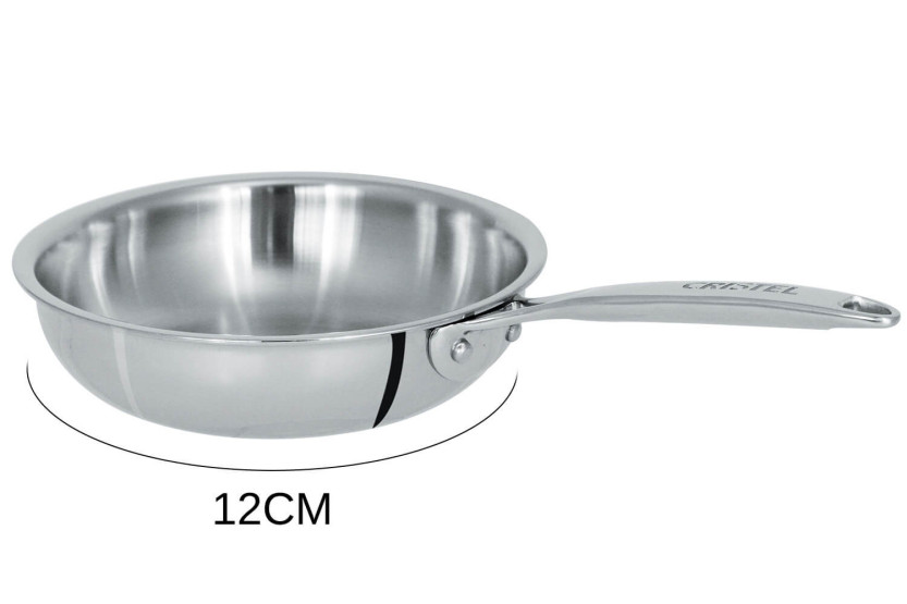 Cristel Castel'Pro 3-lags minisautépanne i 18/10 rustfritt stål