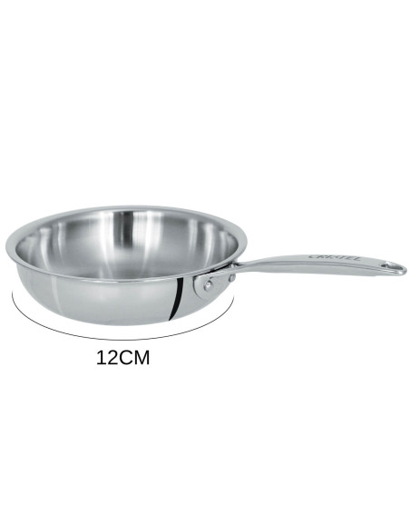 Cristel Castel'Pro 3-lags minisautépanne i 18/10 rustfritt stål