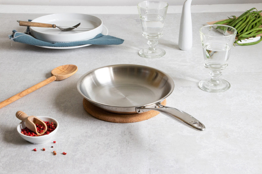 Cristel Castel'Pro 3-lags minisautépanne i 18/10 rustfritt stål