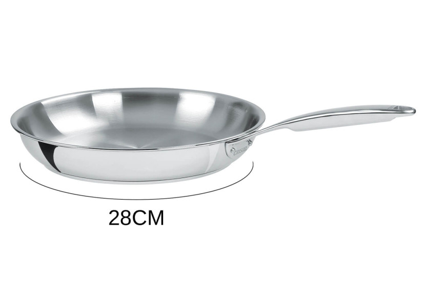 Cristel Castel'Pro 3-lags stegepande i 18/10 rustfrit stål