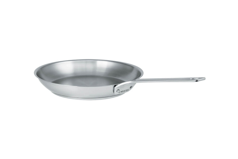 Cristel 1826 brushed 18/10 stainless steel frying pan