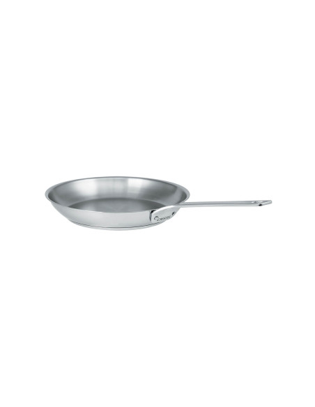 Cristel 1826 brushed 18/10 stainless steel frying pan