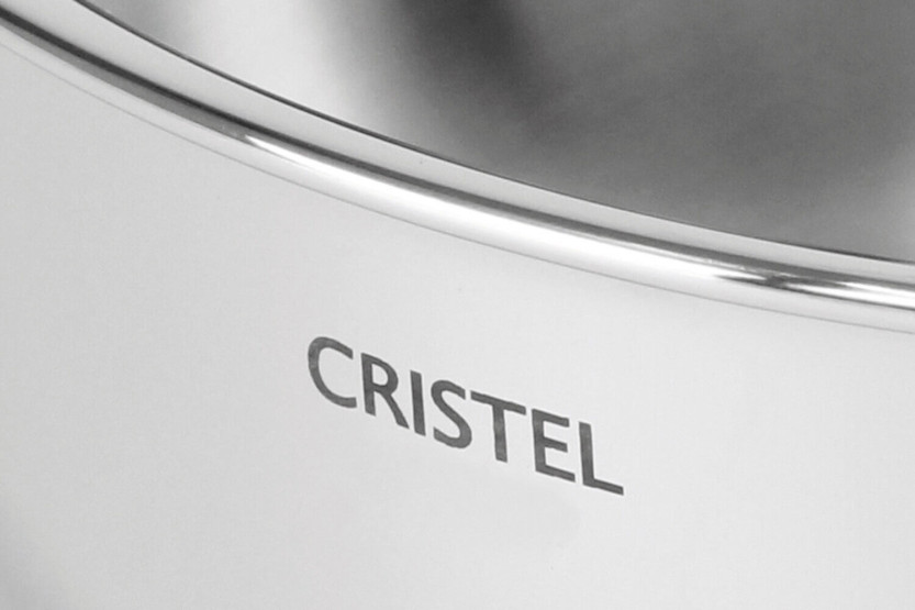 Cristel Castel'Pro ruostumattomasta teräksestä valmistettu grillipannu + ilmaiset ruostumattomasta teräksestä valmistetut pihdit