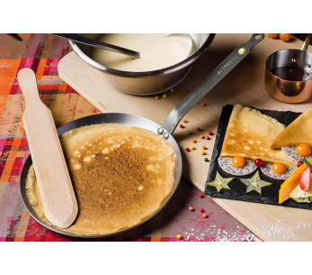 De Buyer Minéral B Element-rautainen pannukakkupannu 30cm 2