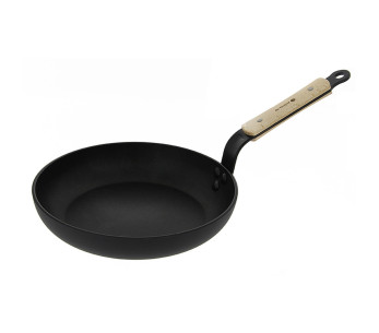 De Buyer Choc B Padella antiaderente rotonda Alluminio forgiato e manico in faggio