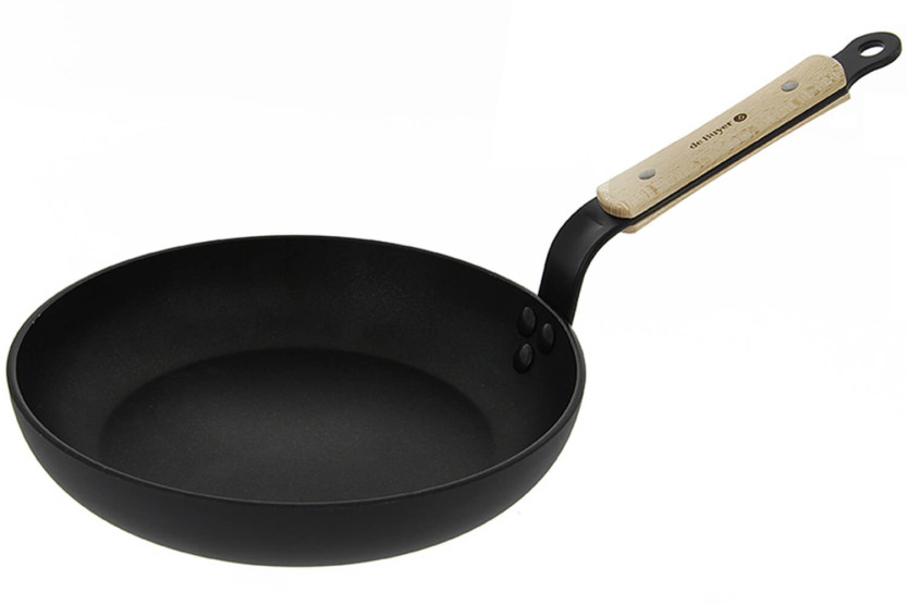 De Buyer Choc B Sartén redonda antiadherente Aluminio forjado y mango de haya